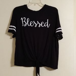 Rag Doll Black & White Pull Over Top